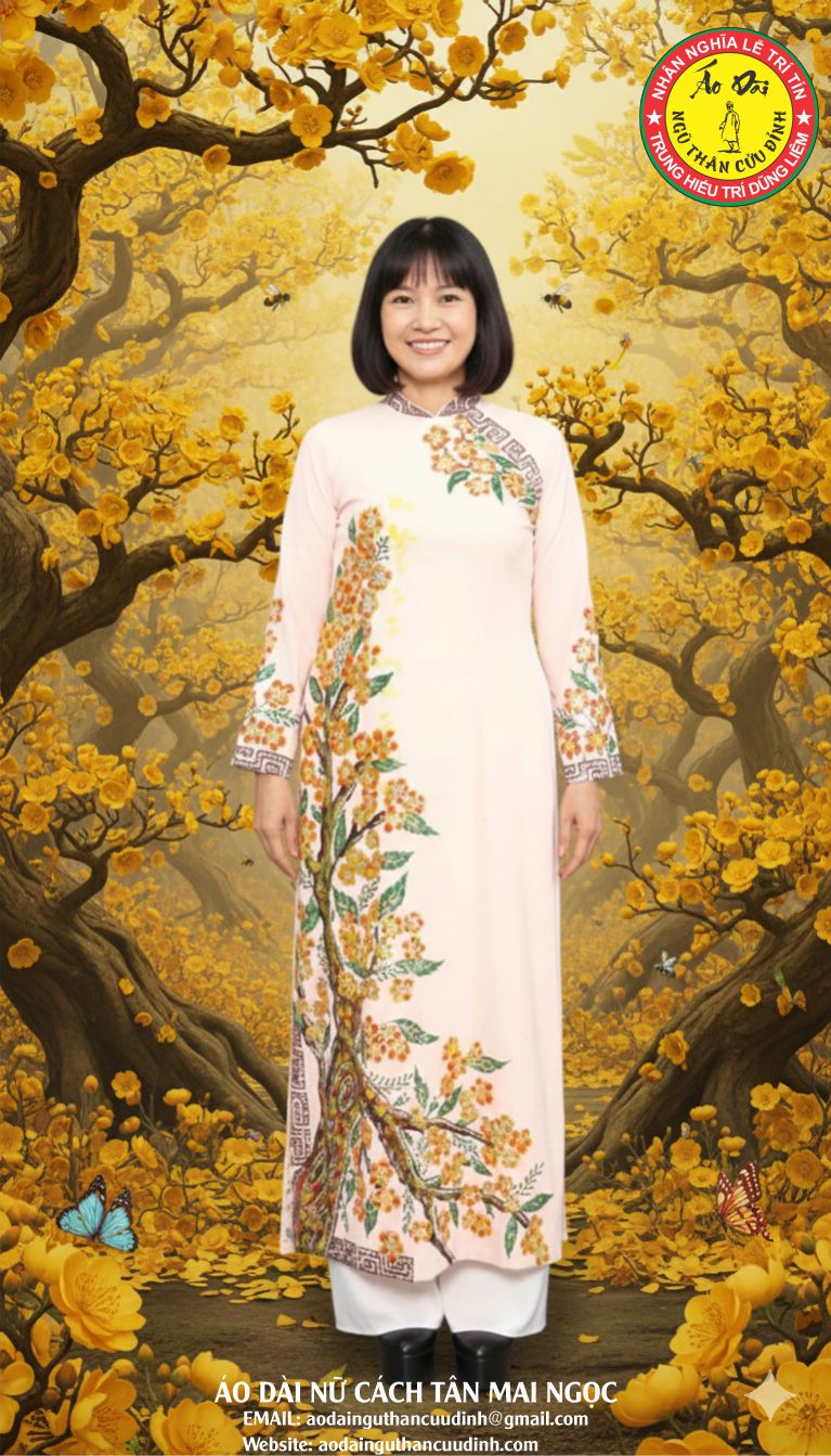 ÁO DÀI NỮ CÁCH TÂN MAI NGỌC 140126 1