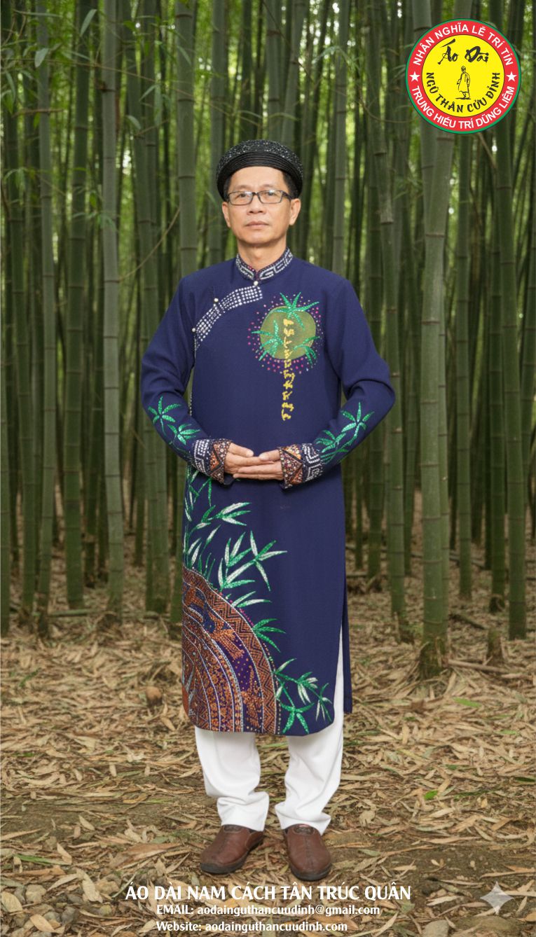 ÁO DÀI NAM CÁCH TÂN TRÚC QUÂN 140126 1