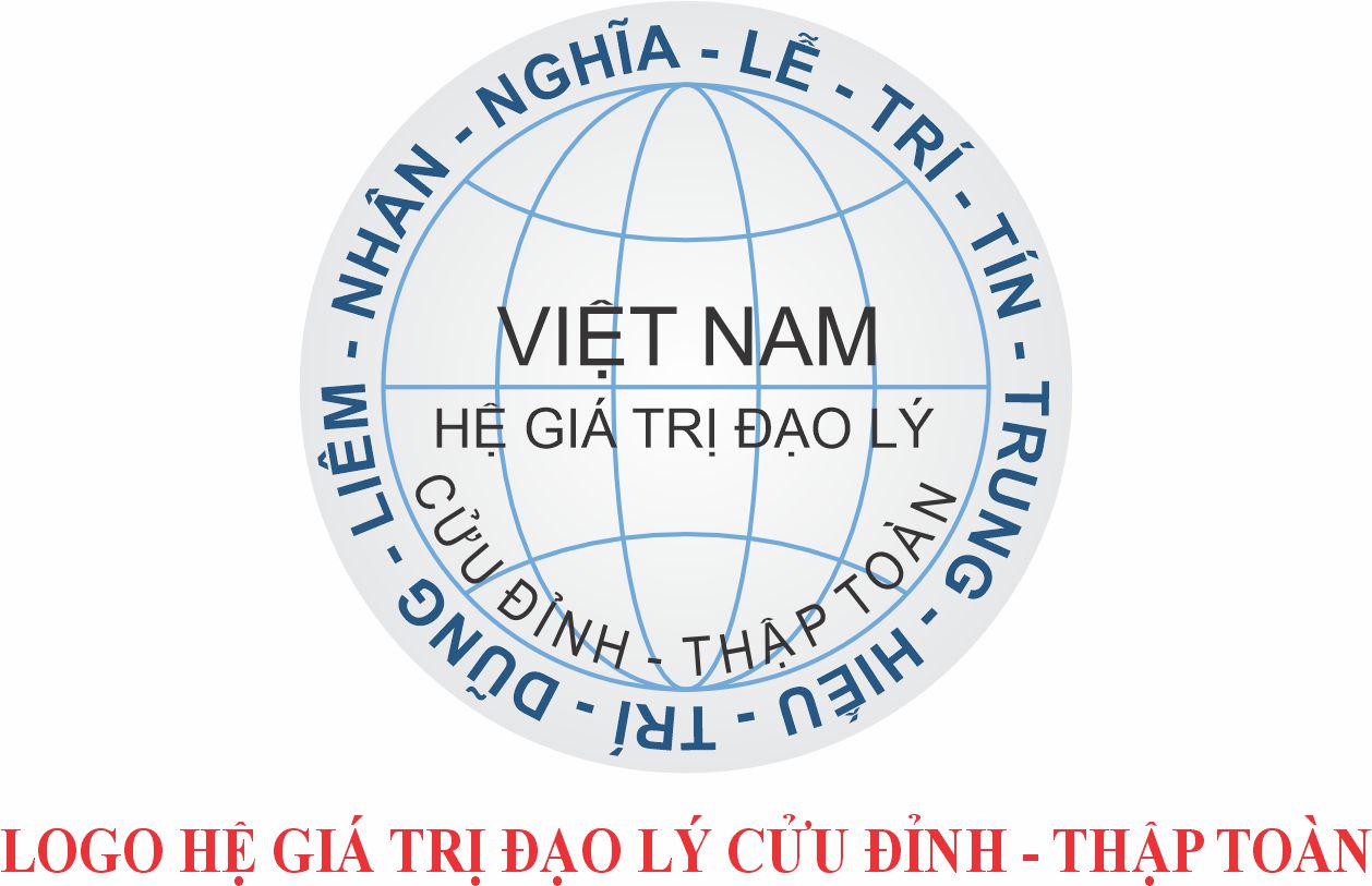 LOGO HỆ GIÁ TRỊ ĐẠO LÝ CỬU ĐỈNH - THẬP TOÀN