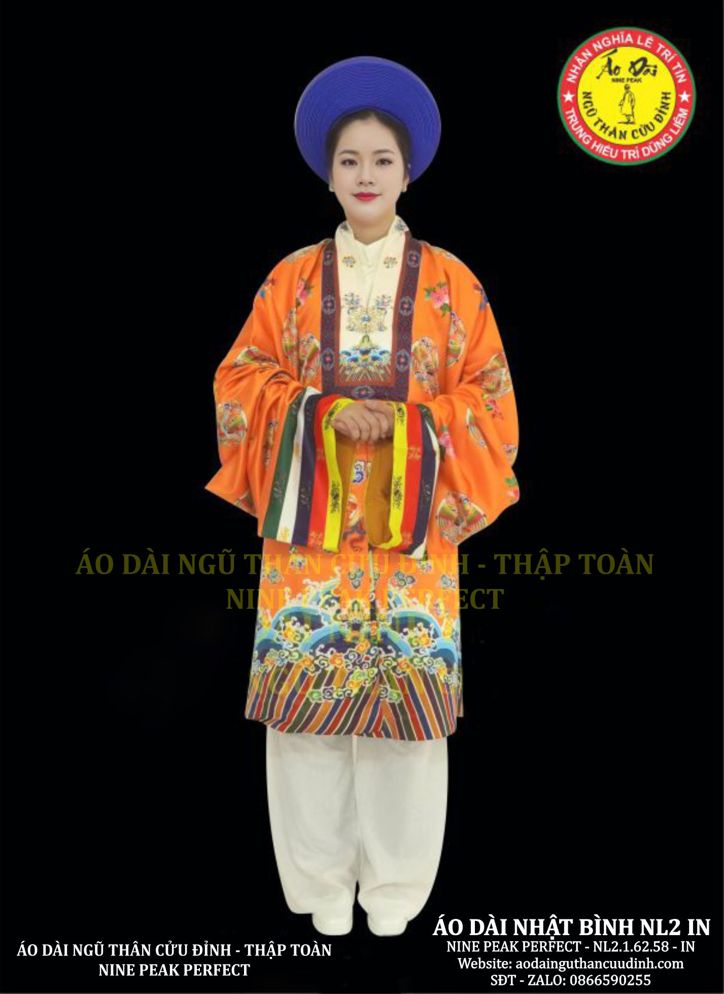 ÁO NHẬT BÌNH CAM VẢI TAFTA