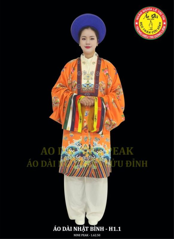 ÁO NHẬT BÌNH CAM VẢI TAFTA