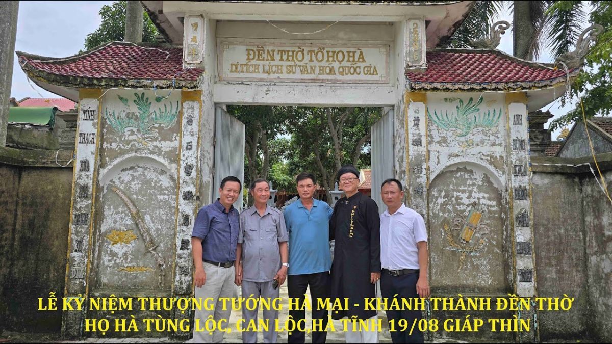 LỄ KỶ NIỆM THƯỢNG TƯỚNG H&Agrave; MẠI-KH&Aacute;NH TH&Agrave;NH ĐỀN THỜ HỌ H&Agrave; T&Ugrave;NG LỘC,CAN LỘC,H&Agrave; TĨNH 19/08 GI&Aacute;P TH&Igrave;N