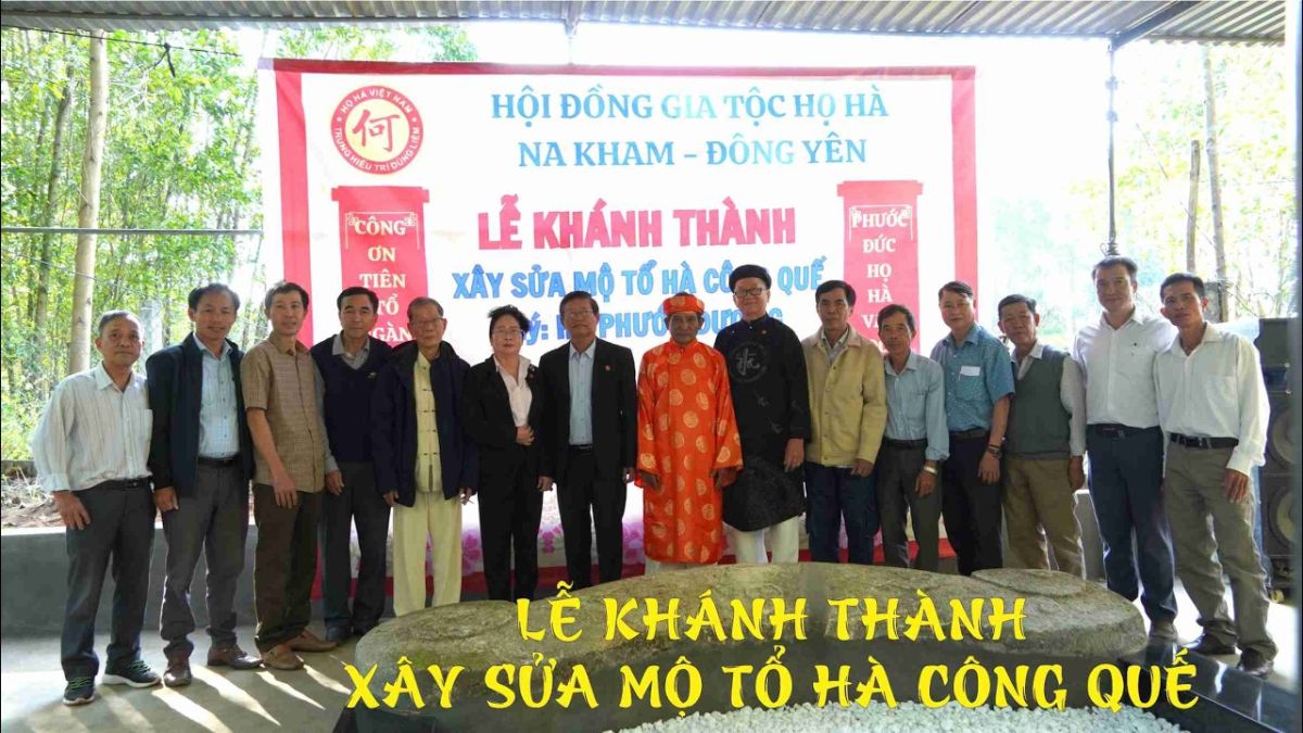 LỄ KH&Aacute;NH TH&Agrave;NH X&Acirc;Y SỬA MỘ TỔ H&Agrave; C&Ocirc;NG QUẾ - TH&Ocirc;N VĨNH TR&Igrave;NH, X&Atilde; THU BỒN, Đ&Agrave; NẴNG