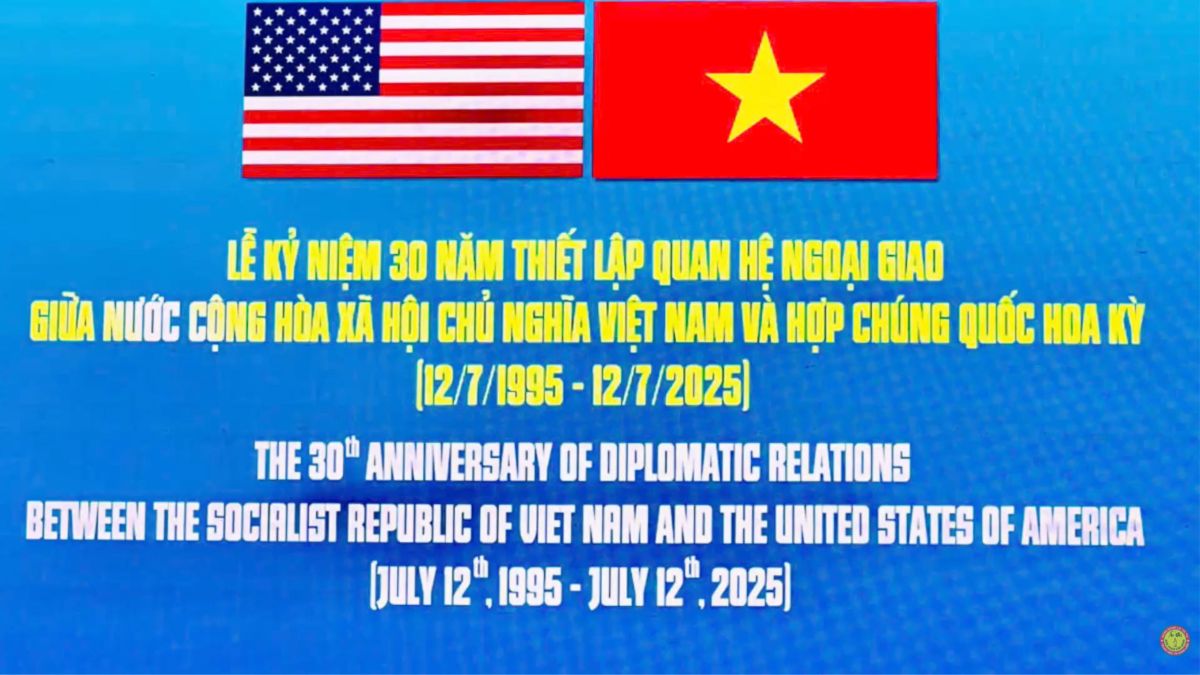 KỶ NIỆM 30 NĂM THIẾT LẬP QUAN HỆ NGOẠI GIAO VIỆT NAM &ndash; HOA KỲ (12/07/1995 &ndash; 12/07/2025) HVL 128