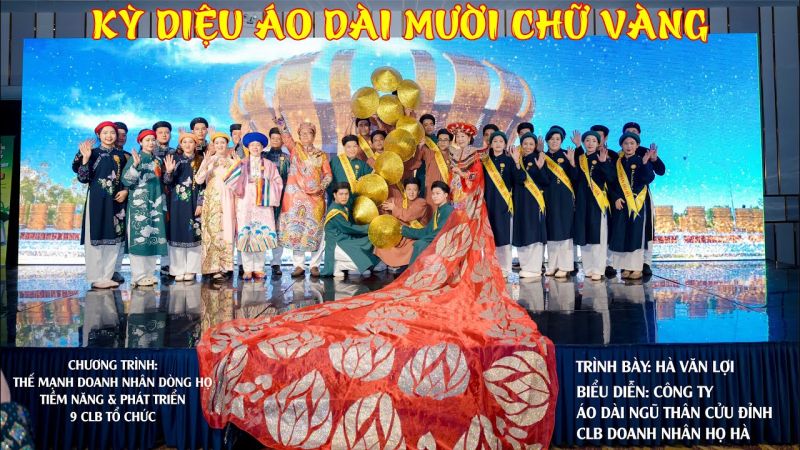 Điểm nhấn văn hóa: Kỳ Diệu Áo Dài Mười Chữ Vàng – Dấu ấn của CLB Doanh Nhân Họ Hà